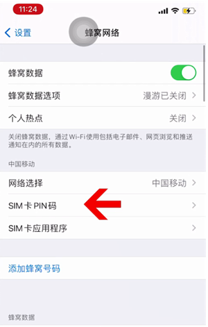 湘潭苹果14维修网分享如何给iPhone14的SIM卡设置密码 