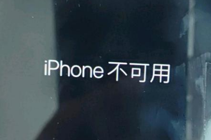 湘潭苹果服务网点分享锁屏界面显示“iPhone 不可用”如何解决 